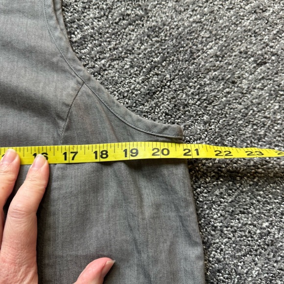 Everlane The Sleeveless Dress in Gray Mini Monochrome Minimalist Neutral Size L - Picture 8 of 12